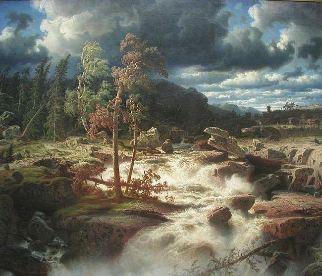 marcus larson Waterfall in Smaland oil painting image